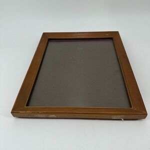 Vintage 8x10 Wood Picture Frame w/ Gold‎ Trim & Red Velvet Backing